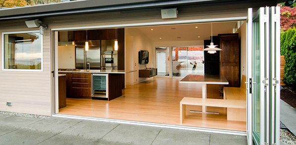 Folding Door System By Kitchen